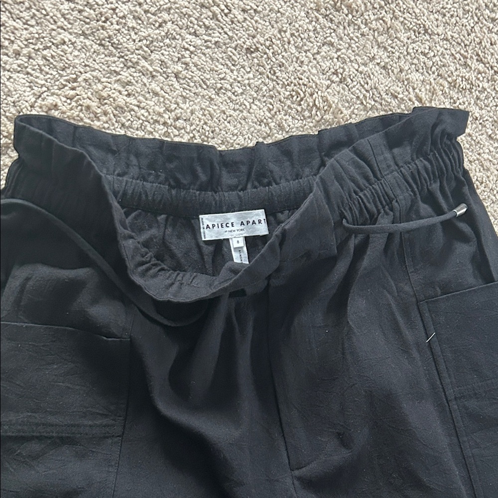 Apiece Apart Black Drawstring Trousers